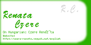 renata czere business card